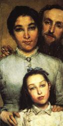 Sir Lawrence Alma-Tadema Dalou,His Wife and His Daughter